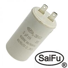CBB60 5UF 450V (SAIFU), пусковой конденсатор saifu cbb60, 15 мкф, 450 в