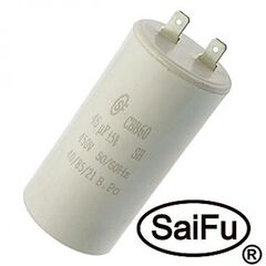 CBB60 45UF 450V (SAIFU), пусковой конденсатор saifu cbb60, 45 мкф, 450 в
