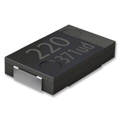 EEFHX0D471R6, конденсатор алюминиевый полимерный 470мкф 2в ±20% (7.3 x 4.3 x 1.9мм) для поверхностного монтажа 0.006ом 7500ма 1000час 125°с лента на катушке