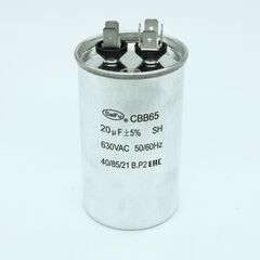 CBB65 20UF 630V, конденсатор пусковой / рабочий, металлизированный, полипропиленовый в герметизированном цилиндрическом корпусе