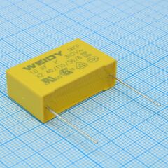 L-KLS10-X2-105K310-P27.5, конденсатор помехоподавляющий x2 1мкф 310в переменного тока радиальный шаг 27.5мм