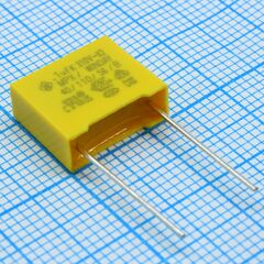 SMXVF104KC2X1AB1015, пленочный конденсатор x2, 310vac, 0.01мкф ± 10%, размер 13 х 5 х 11 мм, р=10 мм, +110°c