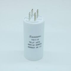 TS1112Q0166JSB000R, конденсатор металлизированный полипропиленовый 16мкф 450в переменного тока ±5% (35 x 70мм) шпилька 85°с