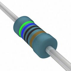 MBB02070C5600FC100, резистор металлопленочный 0.6вт 560 ом ±1% ±50ppm/k с аксиальными выводами
