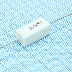 L-KLS6-SQP-5W-7K5RJ, резистор аксиальный цементный 5вт 7.5ком ±5%