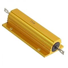 RX24 75W 5% 150R, мощный постоянный резисторrx24 75вт ±5% 150ом, алюминиевый корпус