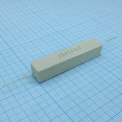 RX27-1 10 ОМ 25W 5% / SQP25, резистор цементный аксиальный 10ом ±5% 25вт