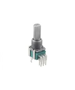 RK09L12D0A1T, potentiometer rk09l series, dual-unit, vertical, flat shift 20mm, 10k, логариф. хар-ка (15a), for vol
