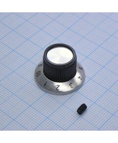 Ручка KN-138A(1-10) d=6.4, ручка управления, на вал 6.4 мм
