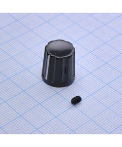 Ручка K16-02 bakelite d=4, ручка управления, на вал 4 мм