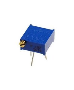 TSR-3296P-105R, потенциометр многооборотный керметный 1мом 0.5вт ±10% 30 ±2 оборотов, (9.5 x 11.5 x 5мм)