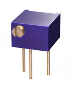 TSR-3266P-104R, потенциометр многооборотный керметный 100ком 0.25вт ±10% 12 ±2 оборотов, (6.7 x 8.22 x 4.7мм)