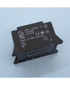 BV EI 662 1091, трансформатор питания 30ва 230в 2x9в 2x1666ма