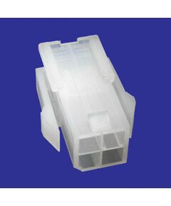 MF-2X2M + TERMINAL, разъем питания mini-fit 4 контакта, вилка на кабель, шаг 4,2мм