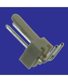 WF-02R PITCH 2.54MM, разъем типа провод-плата, вилка угловая, шаг 2.54 мм, 2 контакта