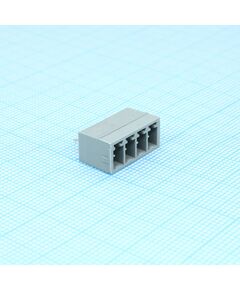 BCH-381V- 4 GY, корпусная часть для печатных плат, номинальный ток: 8 a, расчетное напряжение (iii/2): 160 в, номинальное сечение: 1,5 мм?, полюсов: 4, размер шага: 3,81 мм, цвет: сигнальный серый