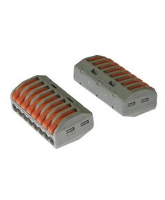 PCT-218, клеммник быстрозажимной 8-и контактный сечение 0.08-2.5 кв.мм