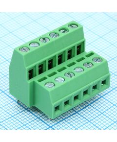 DG381A-3.5-12P-14-80A(H), винтовой клеммный блок c рельефной обоймой, 12 контактов. серия dg381a-3.5
