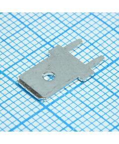 K12-00A(H), клемма ножевая вертикальная 6.3мм