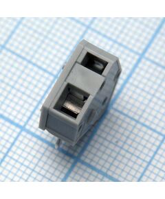 DG245-5.0-01P-11-00A(H), нажимной безвинтовой клеммный блок на 1 контакт. зажим типа зажимная клеть. серия dg245-5.0