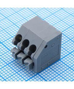 DG250-3.5-03P-11-01A(H), нажимной безвинтовой клеммный блок на 3 контакта. зажим типа торцевой контакт. серия dg250-3.5