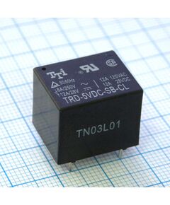 TRD-5VDC-SC-CL-R, миниатюрное 5vdc, 6a/250vac 12а/28vdc, 1переключение