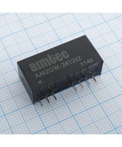 AM2GW-4803SZ, dc/dc, 1.65вт, вход 18…75в, выход 3.3в/0.5а, изоляция 1500в dc, кпд 75%, максимальная емкостная нагрузка не более 2200мкф, вход on/off, sip9, 26x9.3x12.5мм, -40…85°c, пластик