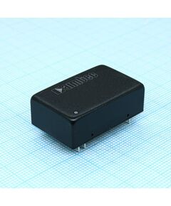 AM3T-4805S-NZ, dc/dc, 3вт, вход 36…75в, выход 5в/0.6а, изоляция 1500в dc, кпд 82%, максимальная емкостная нагрузка не более 4700мкф, dip24, 10.2x20.32x31.75мм, -40…85°c, металл