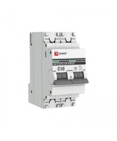 Выключатель автоматический модульный 2п C 10А 6кА ВА 47-63 DC PROxima EKF mcb4763-DC-2-10C-pro