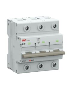Выключатель автоматический 3п D 80А 10кА AV-125 AVERES mcb125-3-80D-av