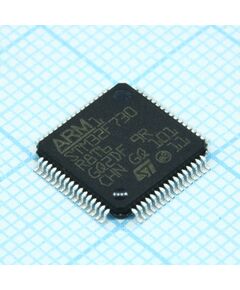 STM32F730R8T6, микроконтроллер stm 32-бит ядро arm cortex m7 risc 64кб флэш-память электропитание 3.3в 64-pin lqfp лоток