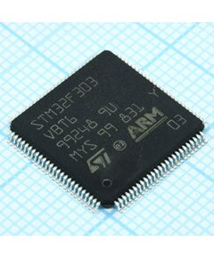 STM32F303VBT6TR, микроконтроллер stm 32-бит ядро arm 128k флэш-память 32кб озу lqfp-100