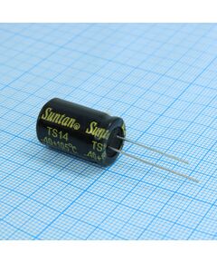 TS14011J331MSB0B0R, конденсатор алюминиевый электролитический радиальный 330мкф 63в ±20% 13*20 p:5мм 380ма 2000ч 105°с