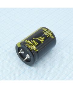 JNE2W221M10003000400, конденсатор алюминиевый электролитический с защелкиваемыми выводами 220мкф 450в ±20% (30 x 40мм) выводы 10мм 2000час 105°с россыпь
