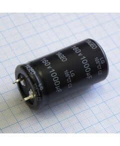 LG160M1000BPF-2545, с защёлкиваемыми выводами 160v 1000uf ±20%, стандартные, 2000часов, -20...+105°с