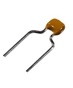 K104K10X7RF5UH5, керамический конденсатор 0,1мкф 50в x7r ±10% шаг 5,08мм 125°c