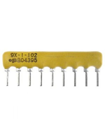 4609X-101-823LF, резисторная сборка 8 резисторов 82ком с одним общим выводом