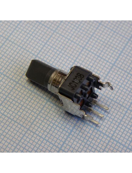 RK09D1130A1L, singl-unit, vertical, flat shift 25mm, 50k, 1b