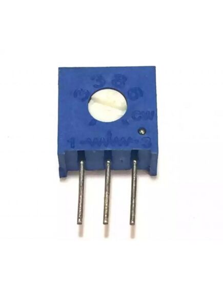 TSR-3386W-503R, потенциометр однооборотный керметный 50ком 0.5вт ±10% (9.53 x 4.83 x 9.53мм)