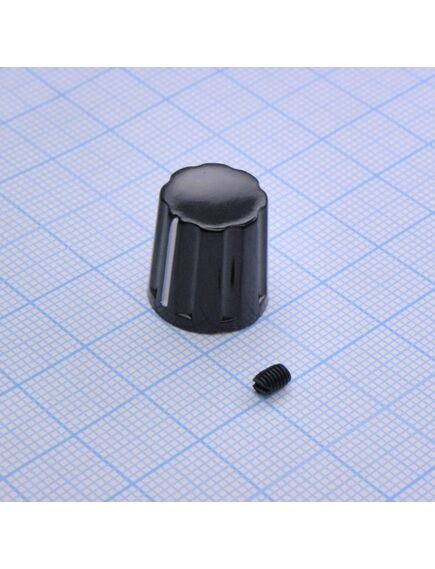 Ручка K16-02 bakelite d=4, ручка управления, на вал 4 мм