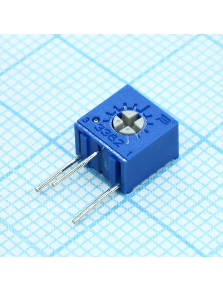 3362W-1-102LF, потенциометр керметный 1ком 0.5вт монтаж в отверстие