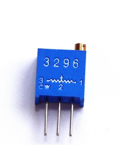 TSR-3296W-334R, потенциометр многооборотный керметный 330ком 0.5вт ±10% 30 ±2 оборотов, (9.5 x 5 x 11.5мм)