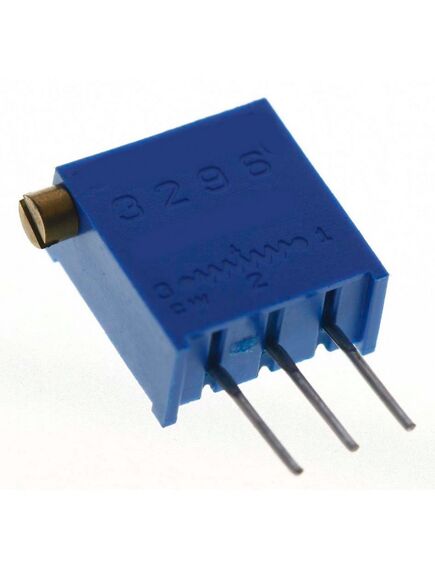 TSR-3296X-501R, потенциометр многооборотный керметный 500ом 0.5вт ±10% 30 ±2 оборотов, (11 x 5 x 10мм)