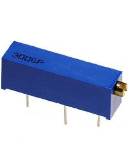 TSR-3006P-503R, потенциометр многооборотный керметный 50ком 0.75вт ±10% 22 ±2 оборота, (19.05 x 4.83 x 6.35мм)