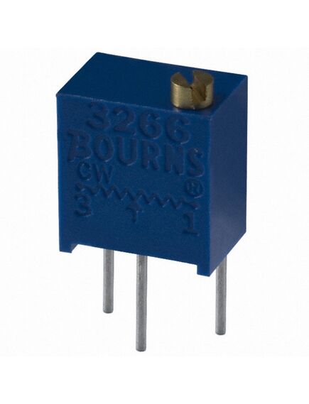 3266W-1-504LF, потенциометр многооборотный керметный 500ком 0.25вт pc pin