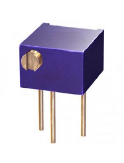 TSR-3266P-502R, потенциометр многооборотный керметный 5ком 0.25вт ±10% 12 ±2 оборотов, (6.7 x 8.22 x 4.7мм)