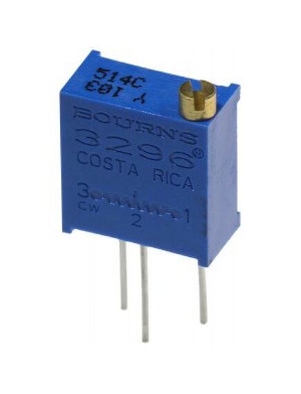 3296Y-1-104LF, потенциометр многооборотный керметный 100ком 0.5вт pc pin