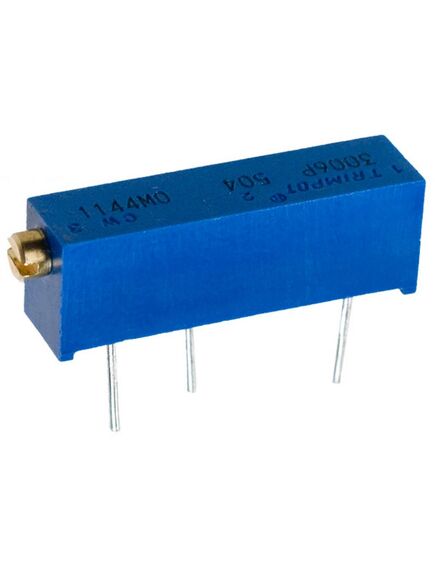 3006P-1-504LF, потенциометр многооборотный керметный 500ком 0.75вт pc pin