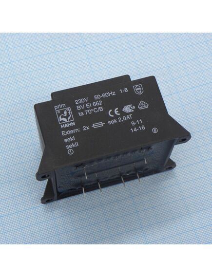 BV EI 662 1092, трансформатор питания 33 ва 230в 12в 2500ма