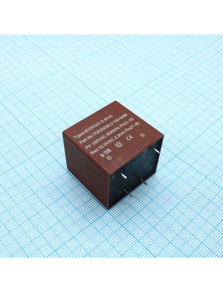TCE3023S-2-120-0280, трансформатор питания 2.8ва 230в 12в/233ма ta 70°c/b (ei 30/23) 33.8мм, изображение 2